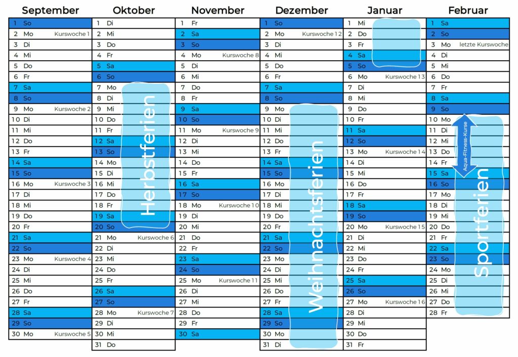 Kurskalender Herbstsemester 2024